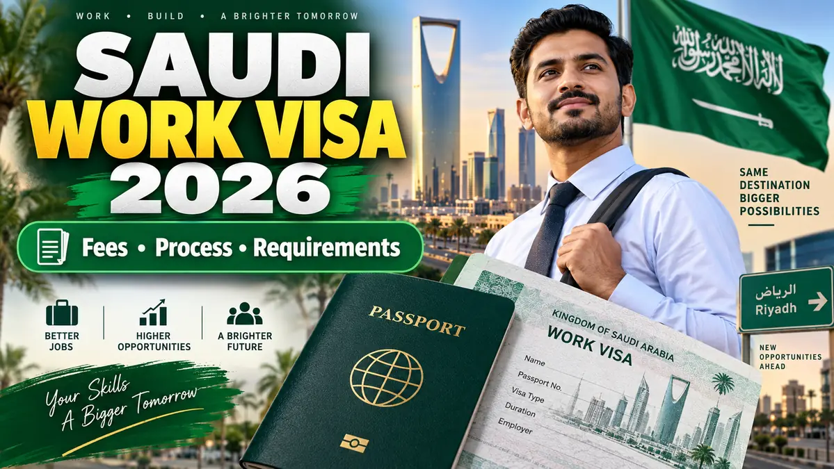 Saudi Arabia work visa 2026 requirements fees process and documents guide