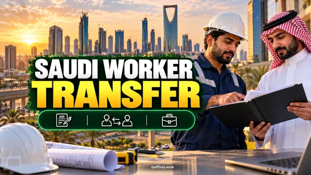 Saudi Arabia absent worker rule 2026 allowing employer transfer through the Qiwa platform